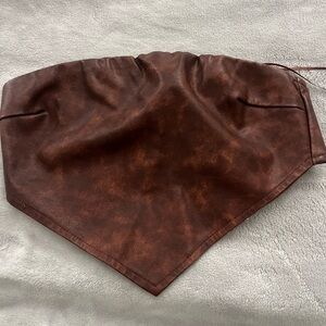 Windsor Brown Faux Leather Accessory